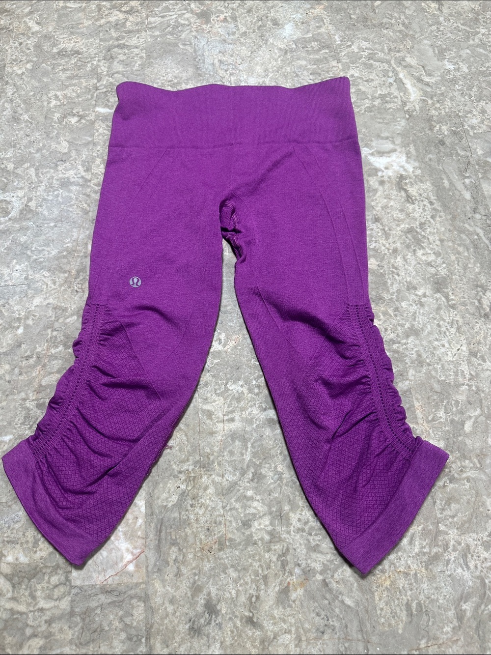 lululemon athletica Girls' Violet Ruched Capri Leggings